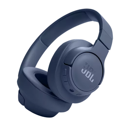 JBL Tune 720BT Wireless Over-Ear Headphones, with JBL Pure Bass Sound, Bluetooth 5.3, Hands-Free Calls, Audio Cable  -Blue