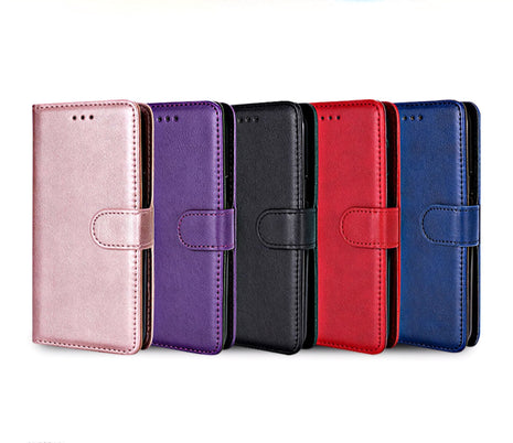 Leather Flip Wallet Case for iPhone 15, 15 Plus, 15 Pro, and 15 Pro Max