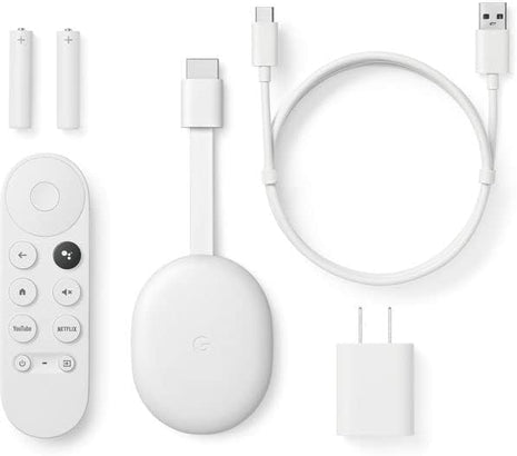 Chromecast With Google TV Snow – Streaming Entertainment On Your TV With Voice Search – Watch Films, TV Programmes, Netflix, NOWTV and more