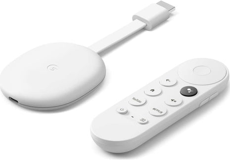 Chromecast With Google TV Snow – Streaming Entertainment On Your TV With Voice Search – Watch Films, TV Programmes, Netflix, NOWTV and more