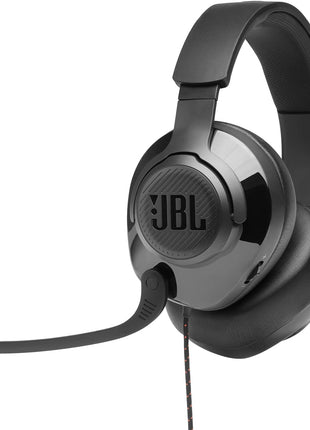 JBL Quantum 300 Wired Over-Ear Gaming Headphone - Flip-up Mic - Memory Foam