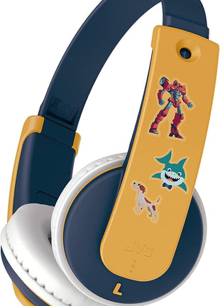 JVC Tinyphones Stereo Kids Wireless Bluetooth Headphones (Yellow)