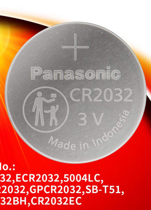 Panasonic CR2032 Lithium Coin Battery (2 Pack)