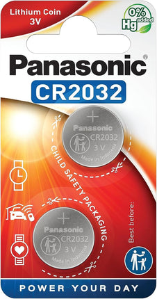 Panasonic Lithium Coin Battery CR2032 - 2 Pack