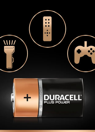 Duracell D Batteries (2 Pack) | Long-Lasting Alkaline