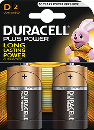 Duracell D Batteries (2 Pack) | Long-Lasting Alkaline