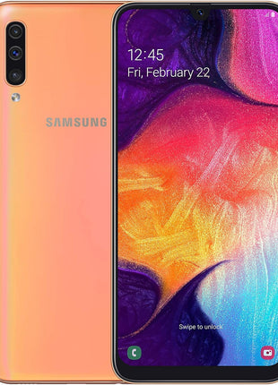 Samsung Galaxy A50 128GB - Unlocked Smartphone with Super AMOLED Display, Triple Camera System, and Long Battery Life - Orange