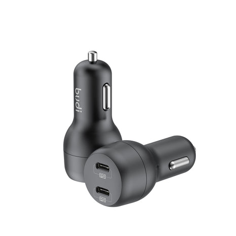 Dual Type C port PD40W Car charger With Type c to lightning/Type c to type c PD cable