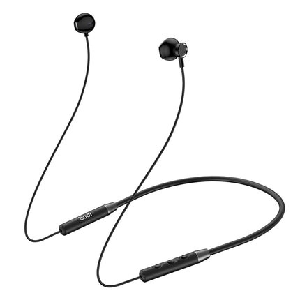 Bluetooth Headphones, Neckband Earphones Wireless Bluetooth, In-Ear Bluetooth Earphones with Microphone, Extra Bass Wireless Earbuds, For Gym Outdoor Sports Workout (black) -Budi