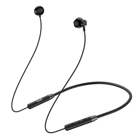 Bluetooth Headphones, Neckband Earphones Wireless Bluetooth, In-Ear Bluetooth Earphones with Microphone, Extra Bass Wireless Earbuds, For Gym Outdoor Sports Workout (black) -Budi