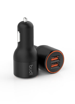 36W QC-18W Fast Car Charger with Dual USB Ports