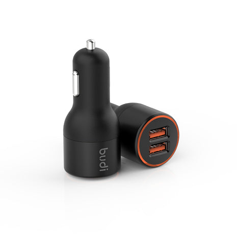 36W QC-18W Fast Car Charger with Dual USB Ports