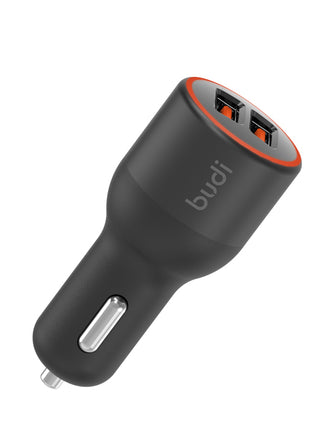 36W QC-18W Fast Car Charger with Dual USB Ports