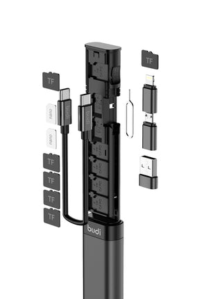 Multi Functional Travel Cable Kit Stick - Black