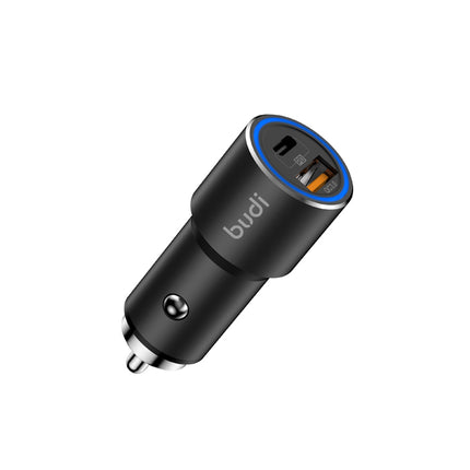 Aluminium Shell dual port Car Charger With Quick Charge 3.0 Support