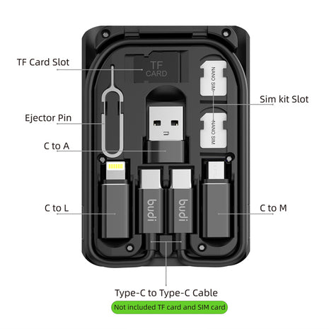 Multi Functional Box For Your Phones Multi Cable (6 In 1 Cable)