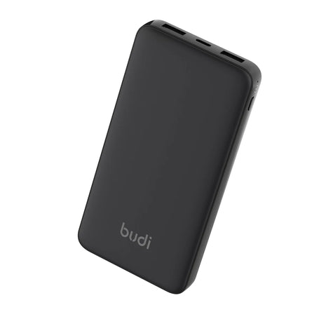 10000mAh 20W Power Bank: Fast Charging with Micro USB, Lightning & Type-C Ports (Black)