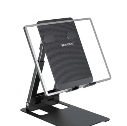 Folding Desktop Stand Black For Smartphones, Laptops and Other Navigation Devices