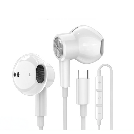 Type-C  Wired Earphone for Apple iPhone 15