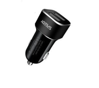 Dual USB Port Car Charger (SP-CC003) Black