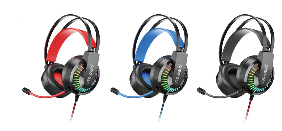 High Power Bass RGB Gaming Wired Headset with Stereo Sound