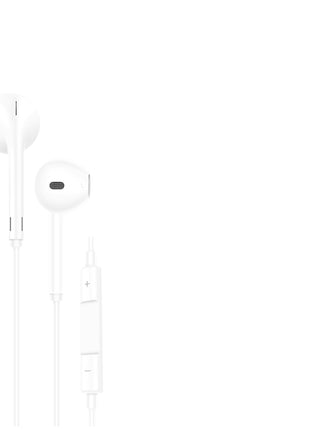 Headphones Wired, In-Ear Wired Earphones Earbuds, Half in Ear Headphones 3.5mm Jack, Wired Headphones with Microphone and Volume Control