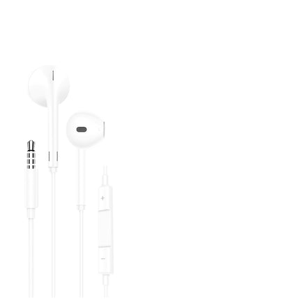 Headphones Wired, In-Ear Wired Earphones Earbuds, Half in Ear Headphones 3.5mm Jack, Wired Headphones with Microphone and Volume Control