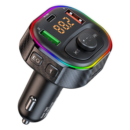 30W PD Dual USB-A Car Charger with FM8 Transmitter Feature