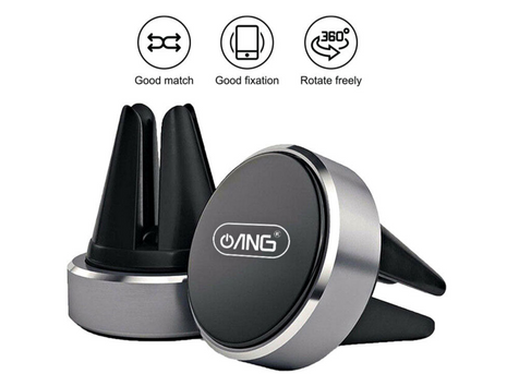 Rotating Magnet Car Vent Holder | Secure & Adjustable Phone Mount