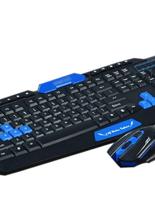 Wireless Gaming Keyboard Mouse Combo - Black