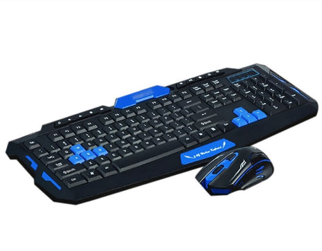 Wireless Gaming Keyboard Mouse Combo - Black