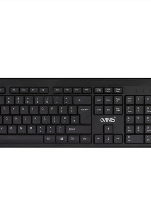 Sleek Black Wireless Keyboard and Mouse Combo – Ultra-Slim, Quiet Typing, and Ergonomic Design