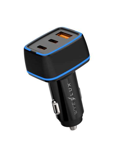 60W Car Charger with Multiple Ports