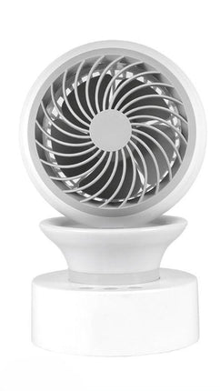 Rechargeable Desk Fan: 3 Speeds, Tilt, LED Light, Quiet!