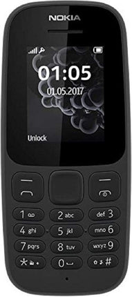 Nokia 105 Single SIM Mobile Phone (2017 Edition) - Durable & Reliable Basic Phone