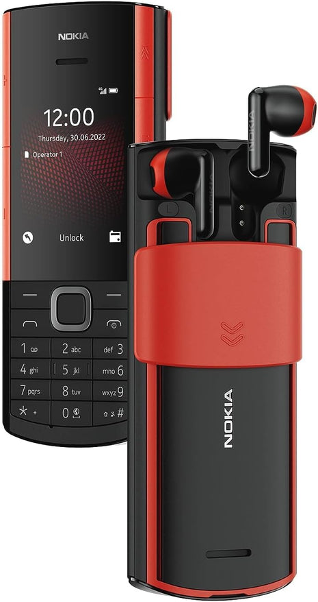 Nokia 5710 Dual SIM Feature Phone with Wireless Earbuds