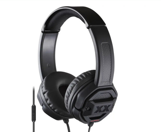 JVC Xtreme Explosives On-Ear Headphone with Remote and Microphone - Black