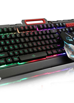 Ultimate Gaming Keyboard and Mouse Combo – USB Wired, Durable Switches, and Dynamic RGB Lighting