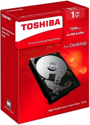 TOSHIBA P300 HDWD110UZSVA 1TB 3.5" 7200RPM 64MB CACHE SATA III INTERNAL HDD