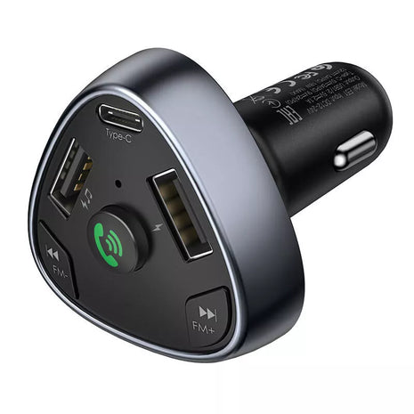 Car Wireless Bluetooth FM Transmitter Mp3 Player with USB Car Charger Adapter -HOCO