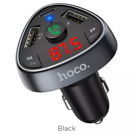 Car Wireless Bluetooth FM Transmitter Mp3 Player with USB Car Charger Adapter -HOCO