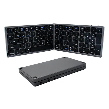 Foldable Bluetooth Keyboard - Compatible With Mac, iPad, iOS,  Android,  Windows Devices