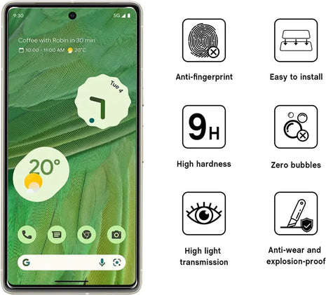 Tempered Glass Screen Protector For Google Pixel 7