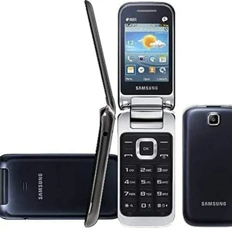 Samsung GT-C3592 Flip Folding Dual Sim Unlocked Mobile Phone - Black