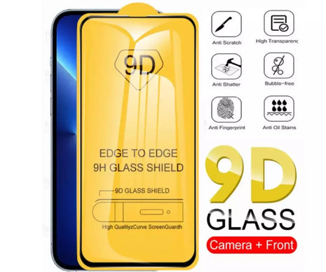 9D iPhone 14 Series 14, 14 Plus, 14 Pro,14 Pro Max Tempered Glass