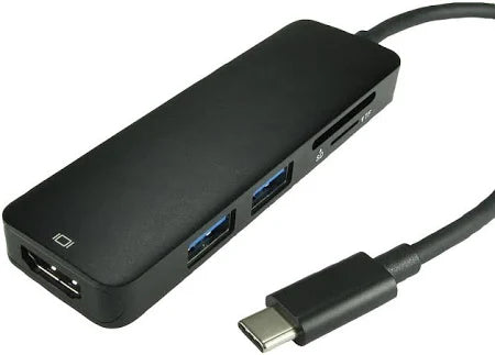 2-In-1 USB 2.0*3 To Type-C + Card Reader Hub