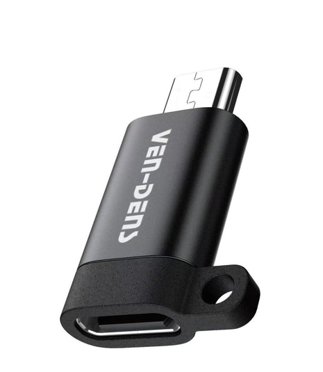 OTG Connector Micro USB To Type C - Black