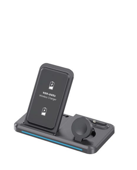 3in1 Wireless( 15W)  mag-safe Charger Black