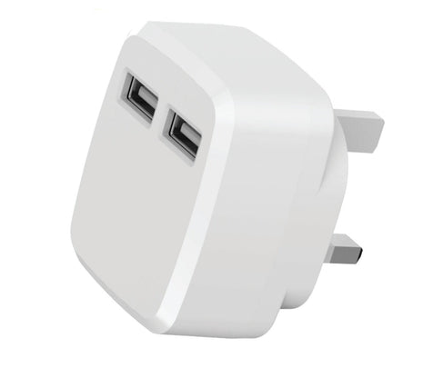 Premium Quality Exquisite Design Dual USB Travel Charge - White