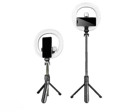 Tripod Selfie Stick with Ring Light